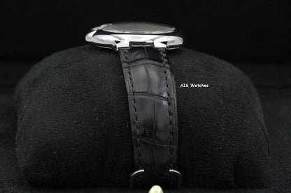 Cartier Ballon Bleu W6920085 SS 33MM Leather Strap Silver Dial Box & Papers