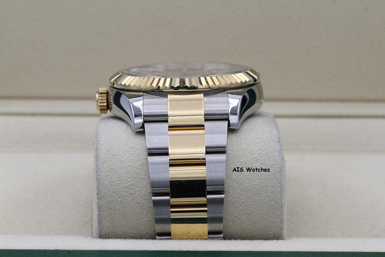 Rolex 326933 Sky-Dweller 18K Yellow Gold / SS Oyster Champagne Dial BP