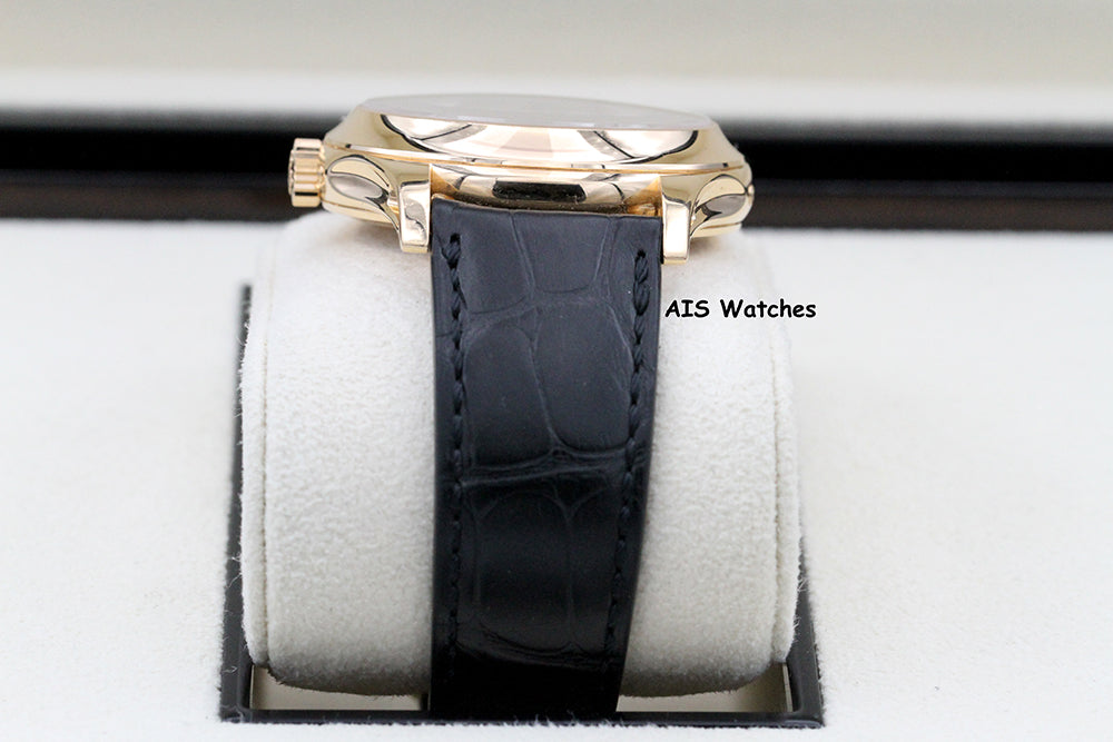 Patek Philippe Annual Calendar 5205R Rose Gold Black Dial Box & Papers
