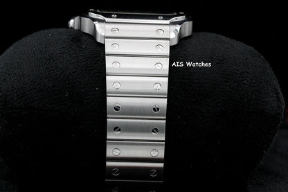 BNIB Cartier Santos De Cartier Large Steel WSSA0062 Green Dial 39.8MM B&P
