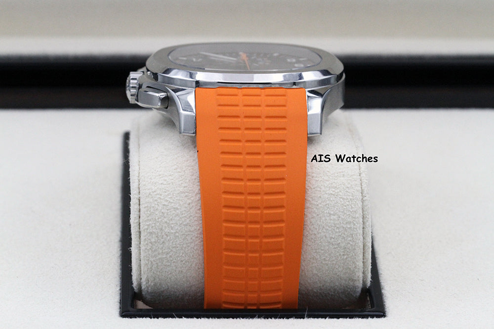 Patek Philippe 5968A Aquanaut Chronograph SS 42.2MM Orange Strap B&P