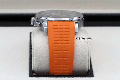 Patek Philippe 5968A Aquanaut Chronograph SS 42.2MM Orange Strap B&P