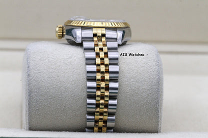 Rolex Ladies Two-Tone DateJust 69173 White Computer Dial 26MM R Serial - 1988 with Papers