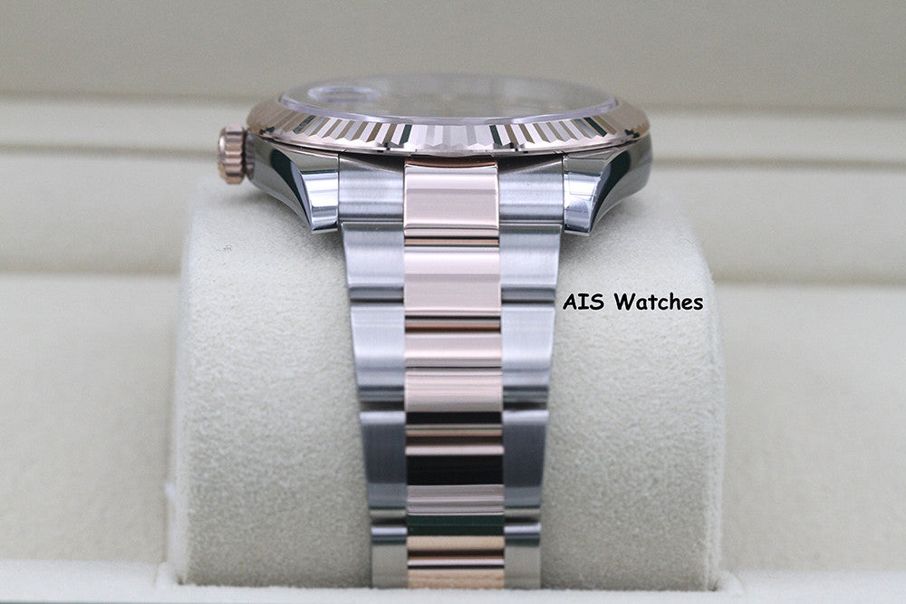 BNIB Rolex 126331 DateJust 41MM 18K RG / SS Chocolate Diamond Dial Oyster B&P