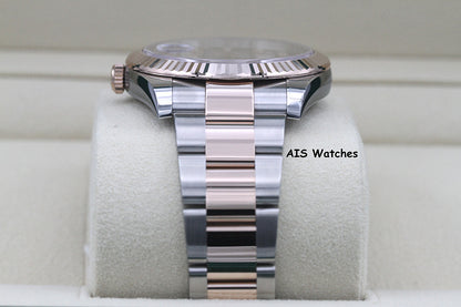 BNIB Rolex 126331 DateJust 41MM 18K RG / SS Chocolate Diamond Dial Oyster B&P