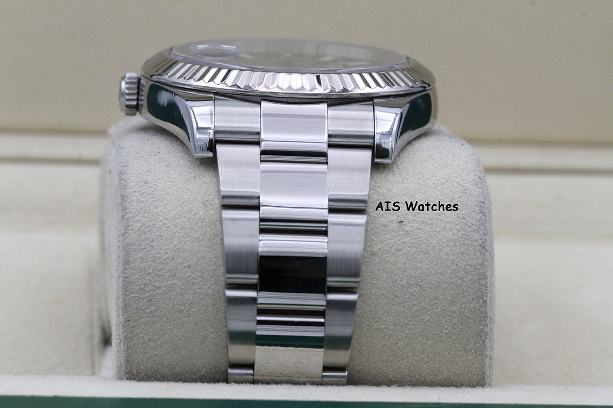 Rolex Datejust II 41MM 116334 Blue Stick Dial Stainless Steel 2015 Box & Papers