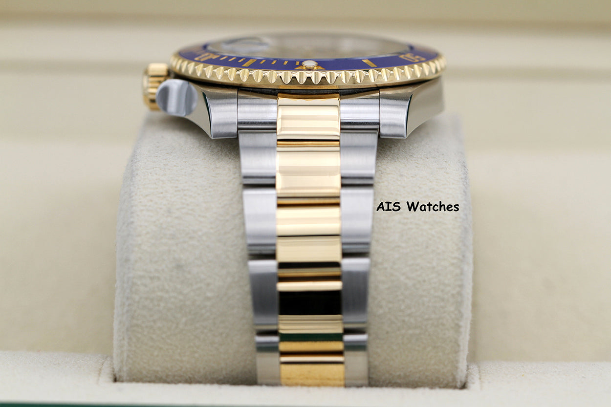 Rolex Submariner 18K YG/SS 116613LB SunBurst Blue Dial Ceramic 40MM 2019 B&P