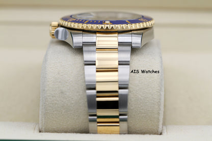 Rolex Submariner 18K YG/SS 116613LB SunBurst Blue Dial Ceramic 40MM 2019 B&P