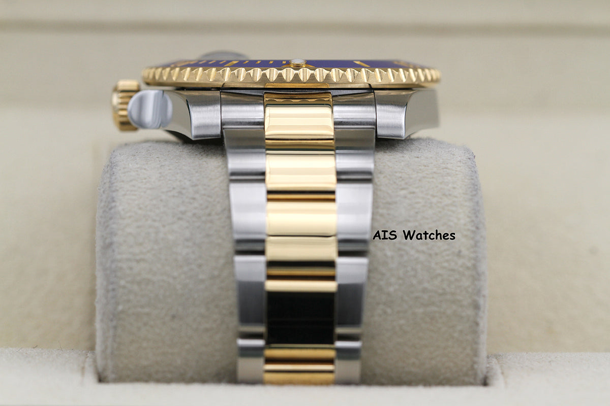 Rolex Submariner 18K YG/SS 116613LB SunBurst Blue Dial Ceramic 40MM 2018 B&P