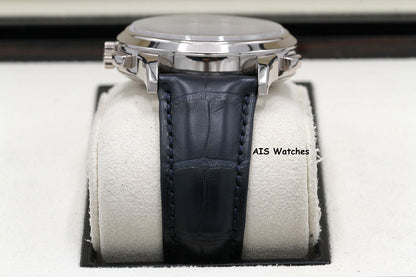 Patek Philippe 5930G World Time Chronograph White Gold Blue Dial Box & Paper