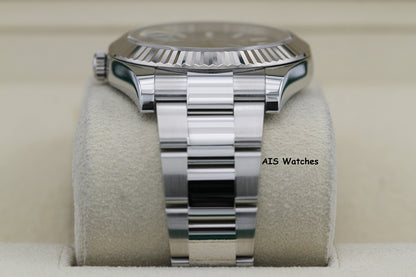 Rolex Datejust II 41MM 116334 Blue Stick Dial Stainless Steel 2017 Box & Papers