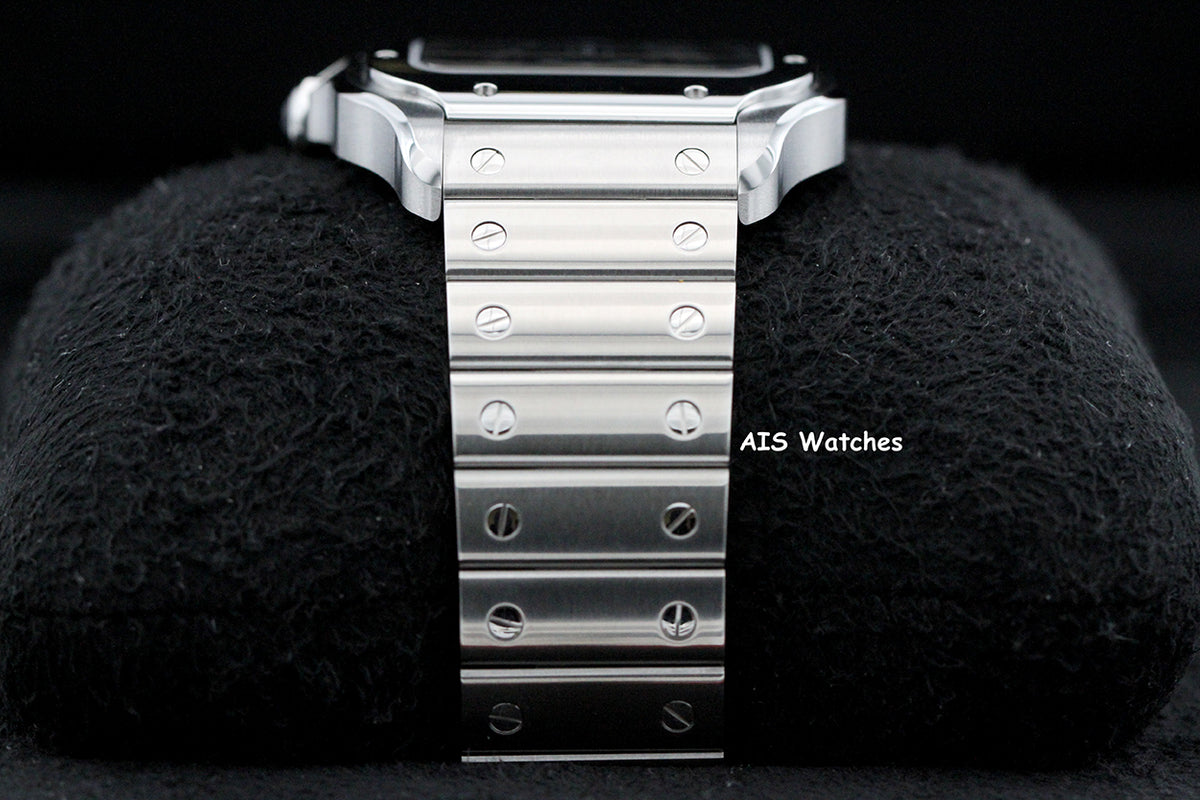 BNIB Cartier Santos De Cartier Large Steel WSSA0062 Green Dial 39.8MM B&P