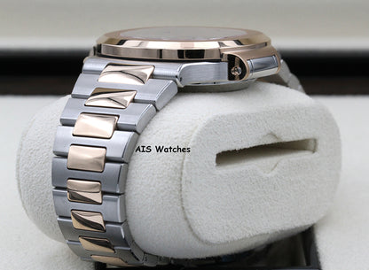 Patek Philippe Nautilus 5980/1AR Chronograph 18K Rose Gold / Stainless Steel Blue Dial Box & Papers