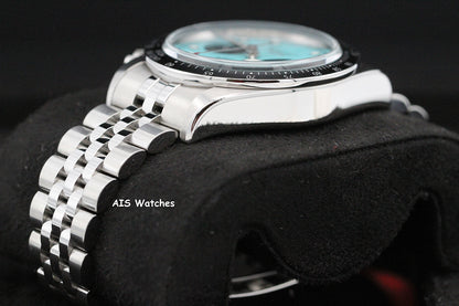 Tudor 79360N Black Bay Chronograph 41MM Flamingo Blue Dial SS Jubilee Bracelet B&P