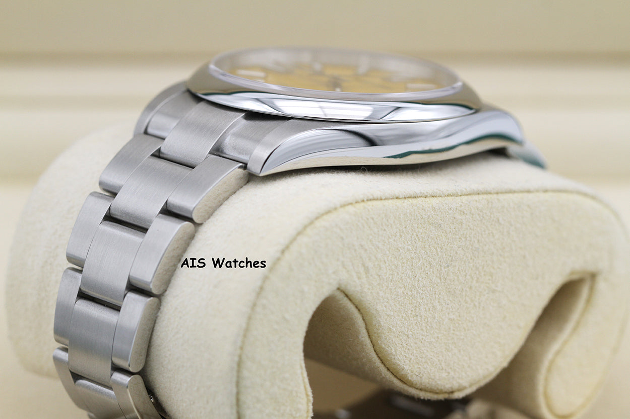 Rolex 124300 Oyster Perpetual 41 MM Yellow Dial 2022 Box & Papers