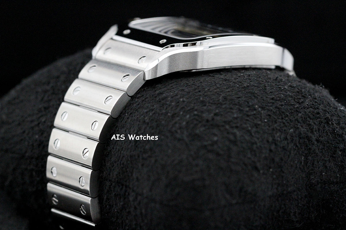 BNIB Cartier Santos De Cartier Large Steel WSSA0062 Green Dial 39.8MM B&P