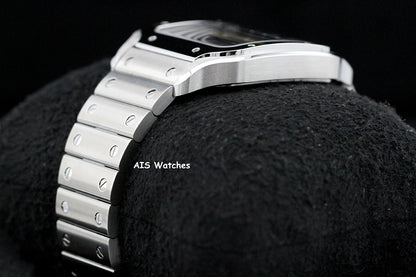 BNIB Cartier Santos De Cartier Large Steel WSSA0062 Green Dial 39.8MM B&P
