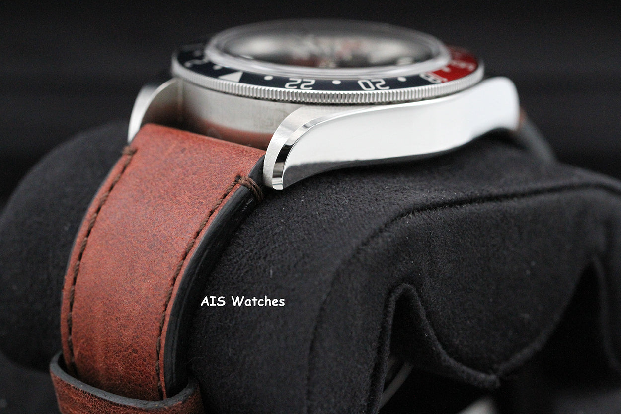 Tudor 79830RB Black Bay GMT Pepsi Stainless Leather Strap Box & Paper