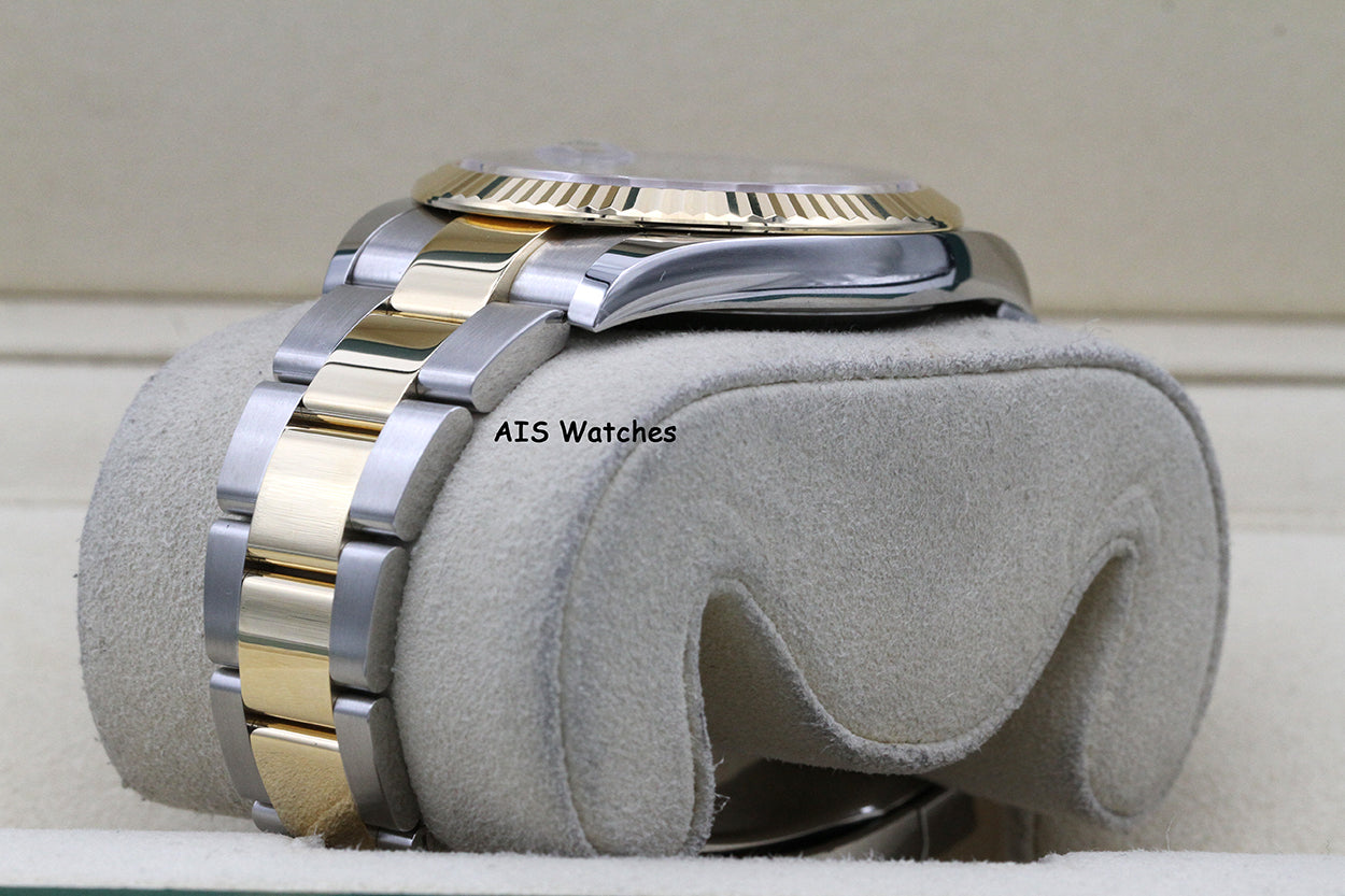Rolex 126333 DateJust 41MM 18K YG/SS Slate Roman Wimbeldon Dial Oyster B&P