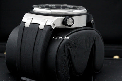 Audemars Piguet 15710ST Royal Oak Offshore Diver Black Dial 42MM Box & Papers