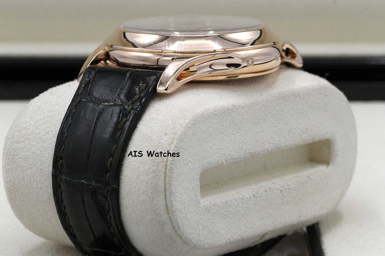 Patek Philippe Annual Calendar 5205R Rose Gold Green Dial Box & Papers