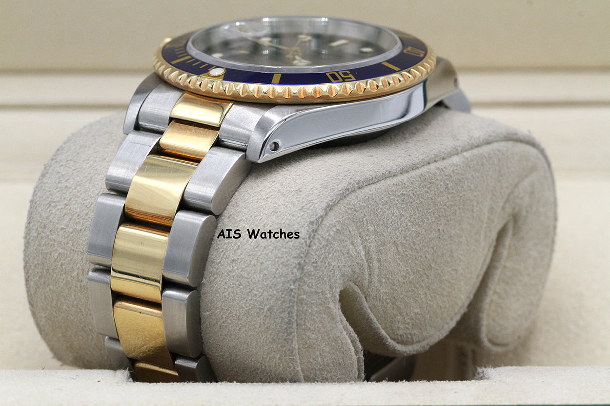 Rolex Submariner 16613 U Serial Blue Dial Box & Papers + RSC Card