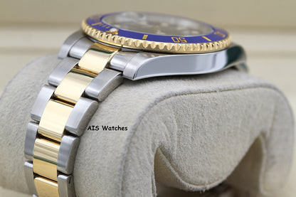Rolex Submariner 18K YG/SS 116613LB SunBurst Blue Dial Ceramic 40MM 2018 B&P