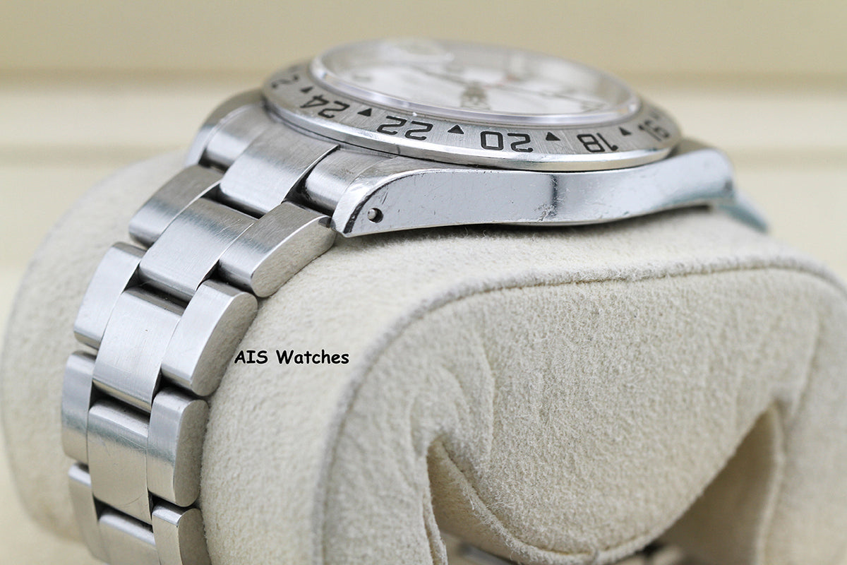 Rolex Explorer II 16570 Polar White Dial 40MM K Serial Box & Papers
