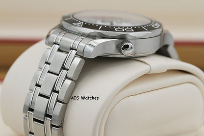Omega Seamaster 300M SS 42MM Diver White Wave Dial 210.30.42.20.04.001 B&P