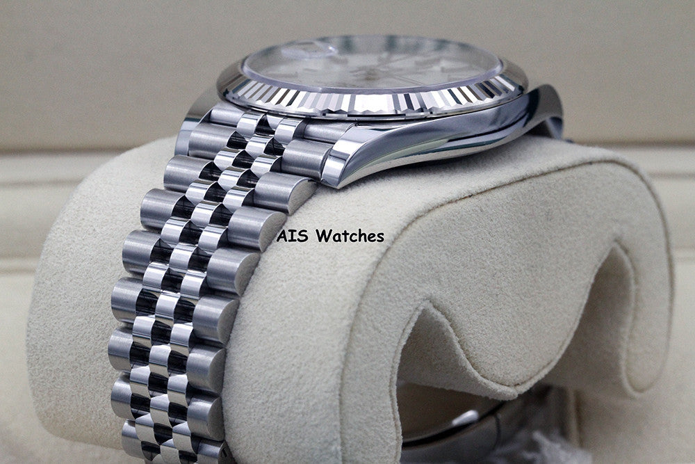 BNIB Rolex Datejust 41MM 126334 White Stick Dial Jubilee Box & Paper