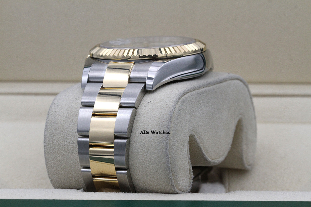 Rolex 326933 Sky-Dweller 18K Yellow Gold / SS Oyster White Dial BP