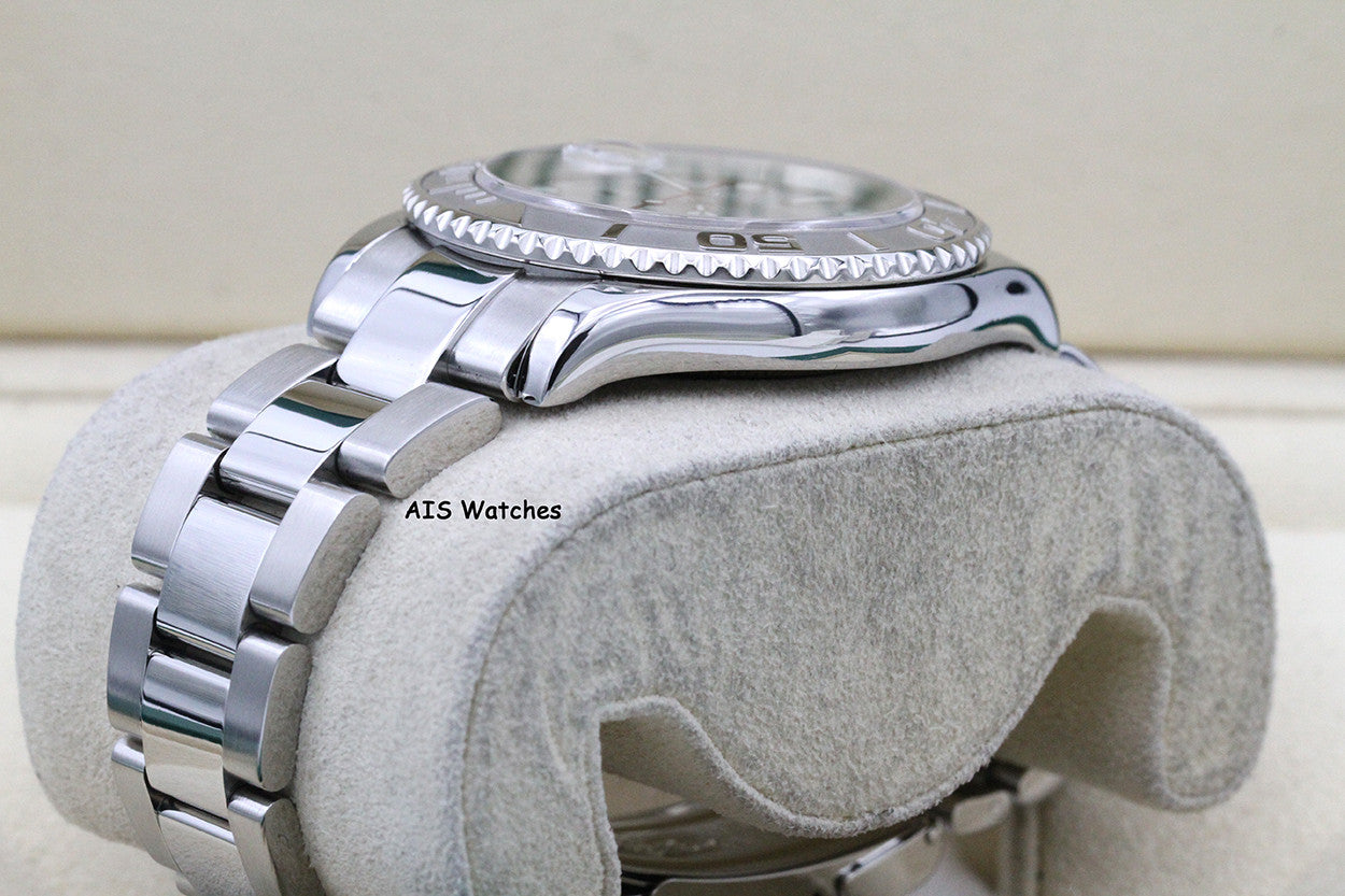 Rolex YachtMaster 16622 Platinum Dial D Serial Box & Papers