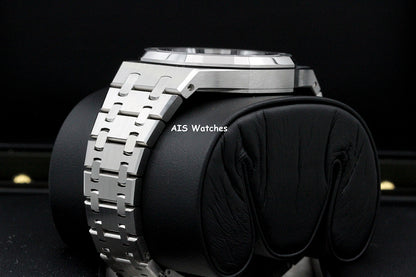 BNIB Audemars Piguet 15550ST Royal Oak Ice Blue Dial 37MM Box & Papers