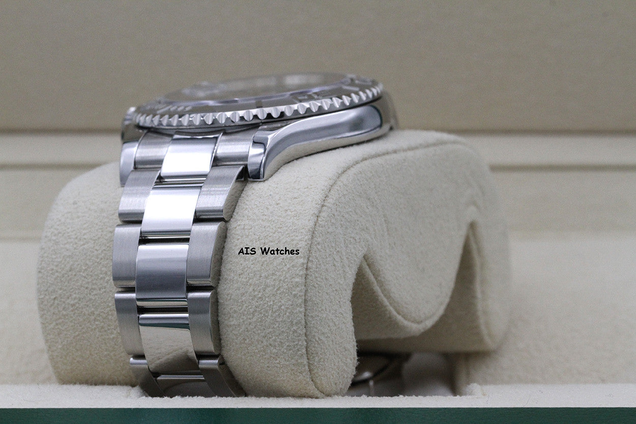 Rolex YachtMaster 116622 Dark Rhodium Dial Platinum Bezel 2018 Box & Papers