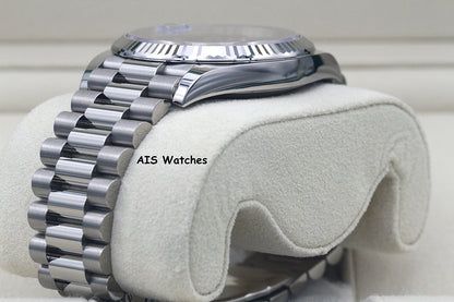 BNIB Rolex 228239 DayDate 40MM DD40 White Gold Blue Roman Dial
