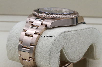 Rolex 126715 CHNR GMT Master II 18K Rose Gold RootBeer Ceramic 2023 Box & Papers