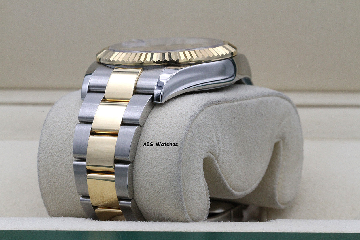 Rolex 326933 Sky-Dweller 18K Yellow Gold / SS Oyster Champagne Dial BP