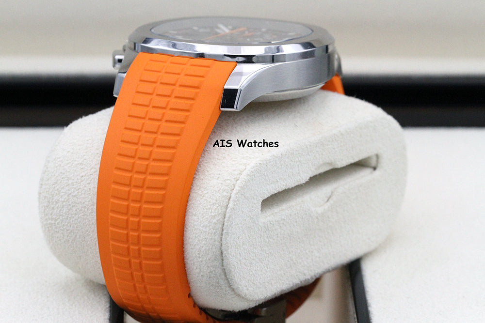 Patek Philippe 5968A Aquanaut Chronograph SS 42.2MM Orange Strap B&P