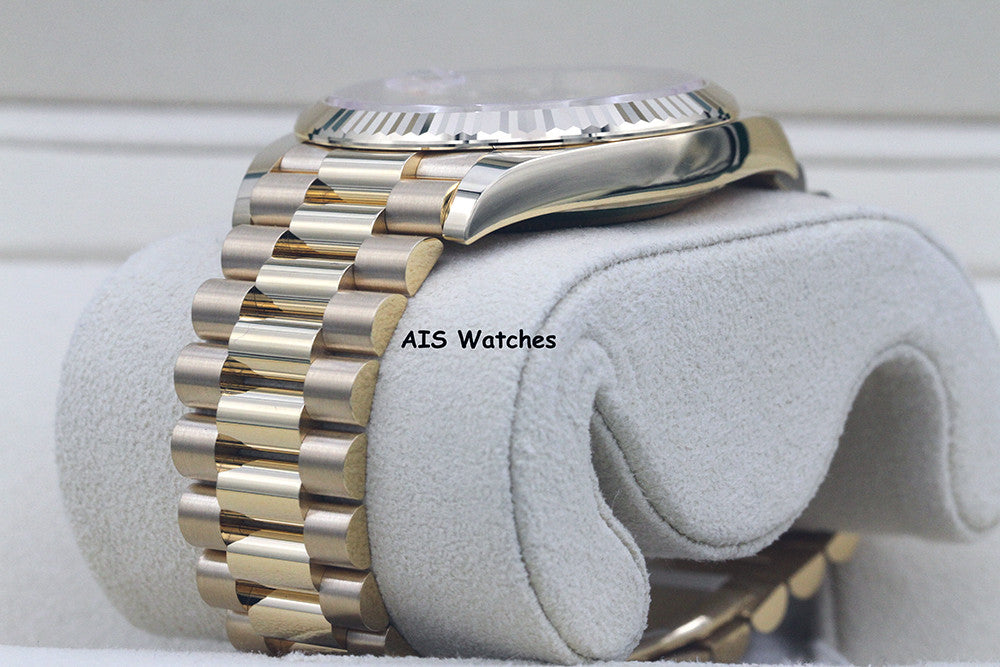 BNIB Rolex 228238 DayDate 40MM DD40 Yellow Gold Champagne Baguette Diamond Dial