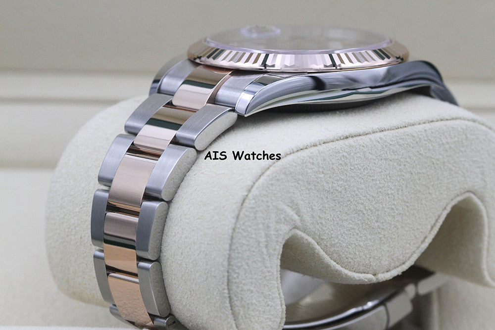 BNIB Rolex 126331 DateJust 41MM 18K RG / SS Chocolate Diamond Dial Oyster B&P