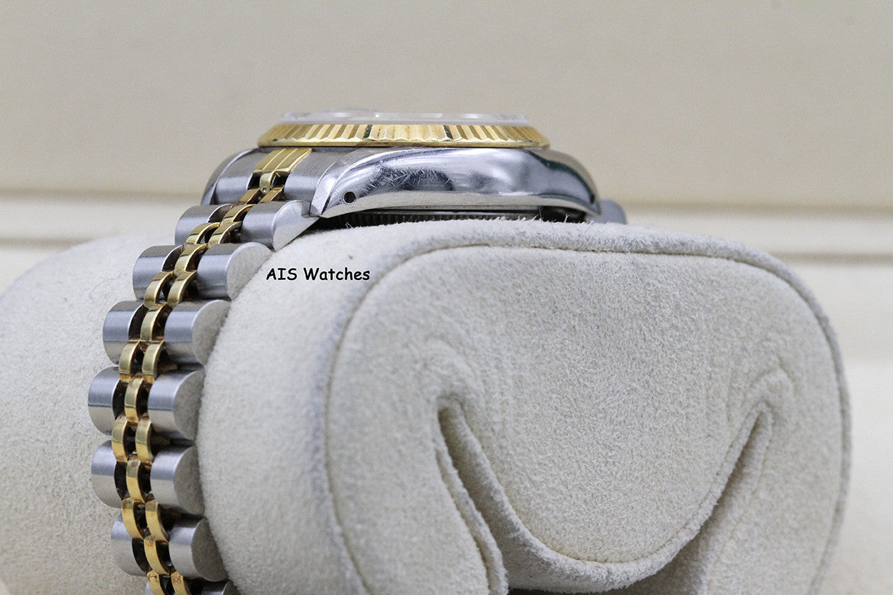 Rolex Ladies Two-Tone DateJust 69173 White Computer Dial 26MM R Serial - 1988 with Papers