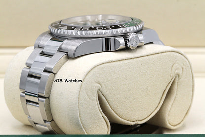 BNIB Rolex GMT Master II 126720VTNR Sprite Lefty Oyster Black / Green B&P