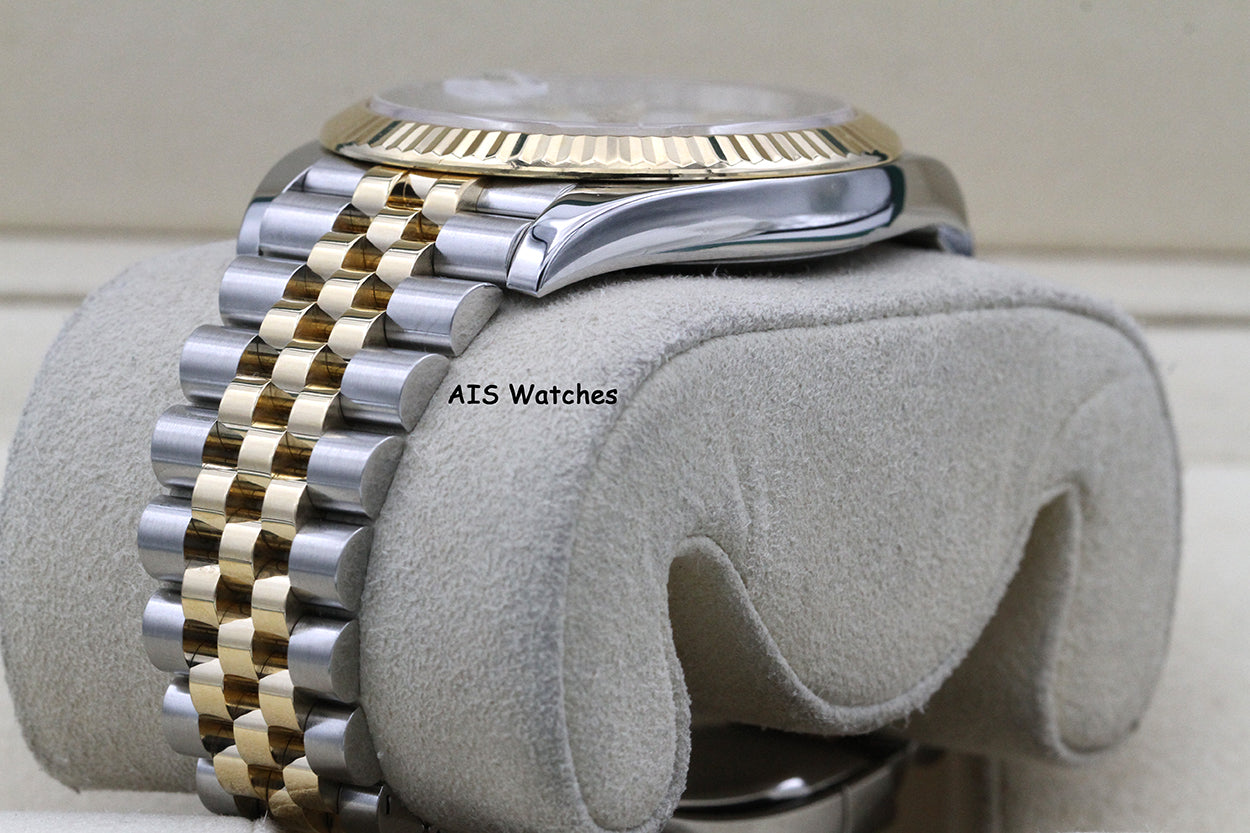 Rolex 126333 DateJust 41MM 18K YG/SS White Stick Dial Jubilee 2020 B&P