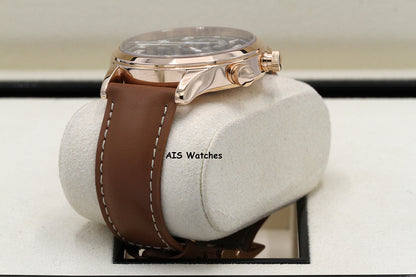 Patek Philippe 5524R Calatrava Pilot Travel Time Rose Gold Brown Dial 42MM Box & Paper