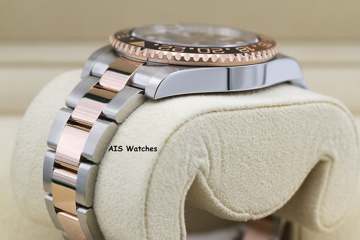 Rolex 126711 CHNR GMT Master II 18K Rose Gold / SS RootBeer Ceramic 2022 B&P