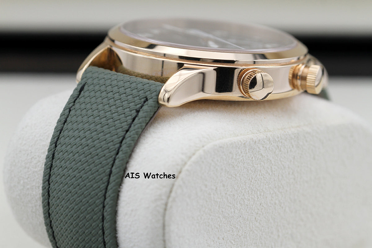 Patek Philippe 5524R Calatrava Pilot Travel Time Rose Gold Brown Dial 42MM Box & Paper
