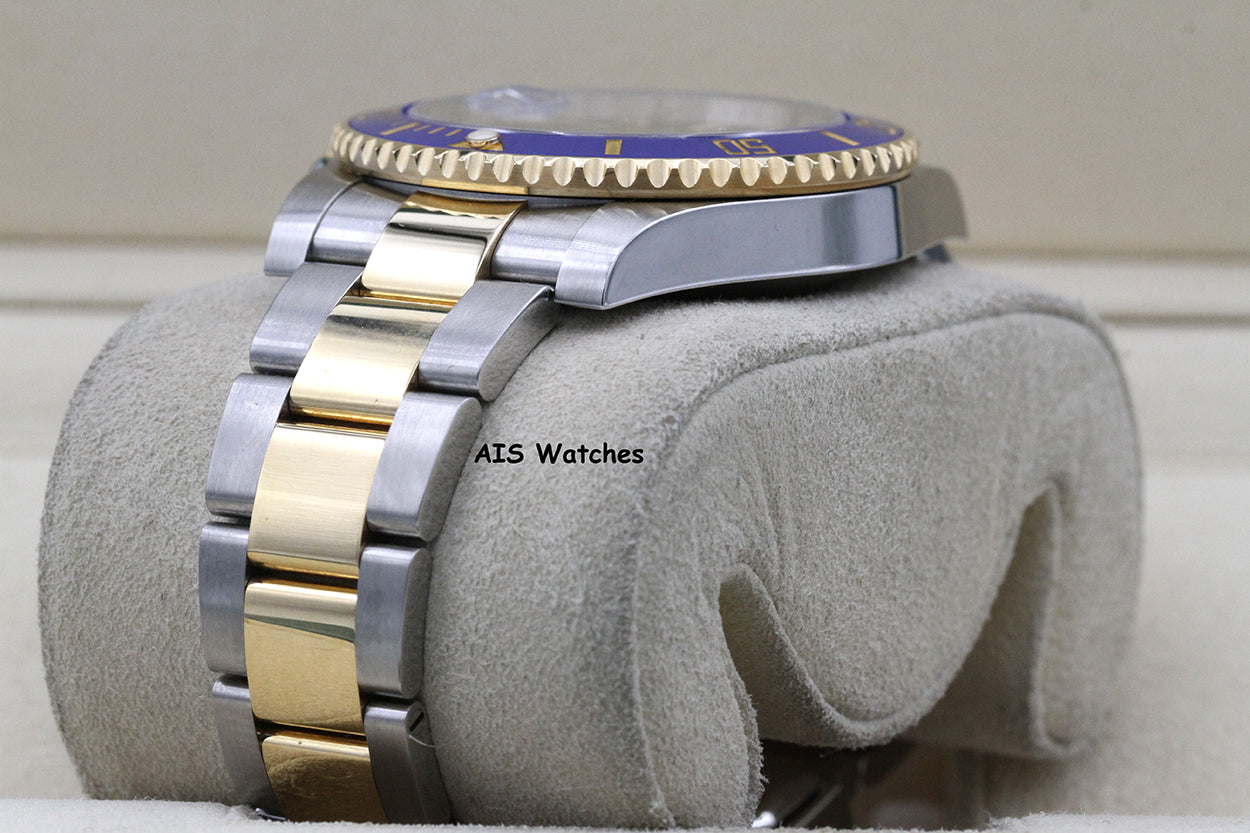 Rolex Submariner 18K YG/SS 116613LB SunBurst Blue Dial Ceramic 40MM 2018 B&P