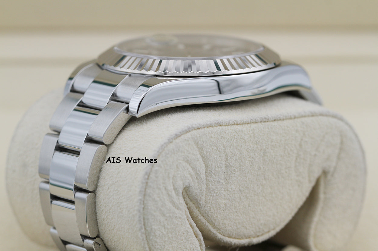 Rolex Datejust II 41MM 116334 Blue Stick Dial Stainless Steel 2017 Box & Papers