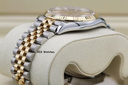 BNIB Rolex 126233 DateJust 36MM 18K YG/SS Champagne Stick Dial Jubilee Bracelet B&P