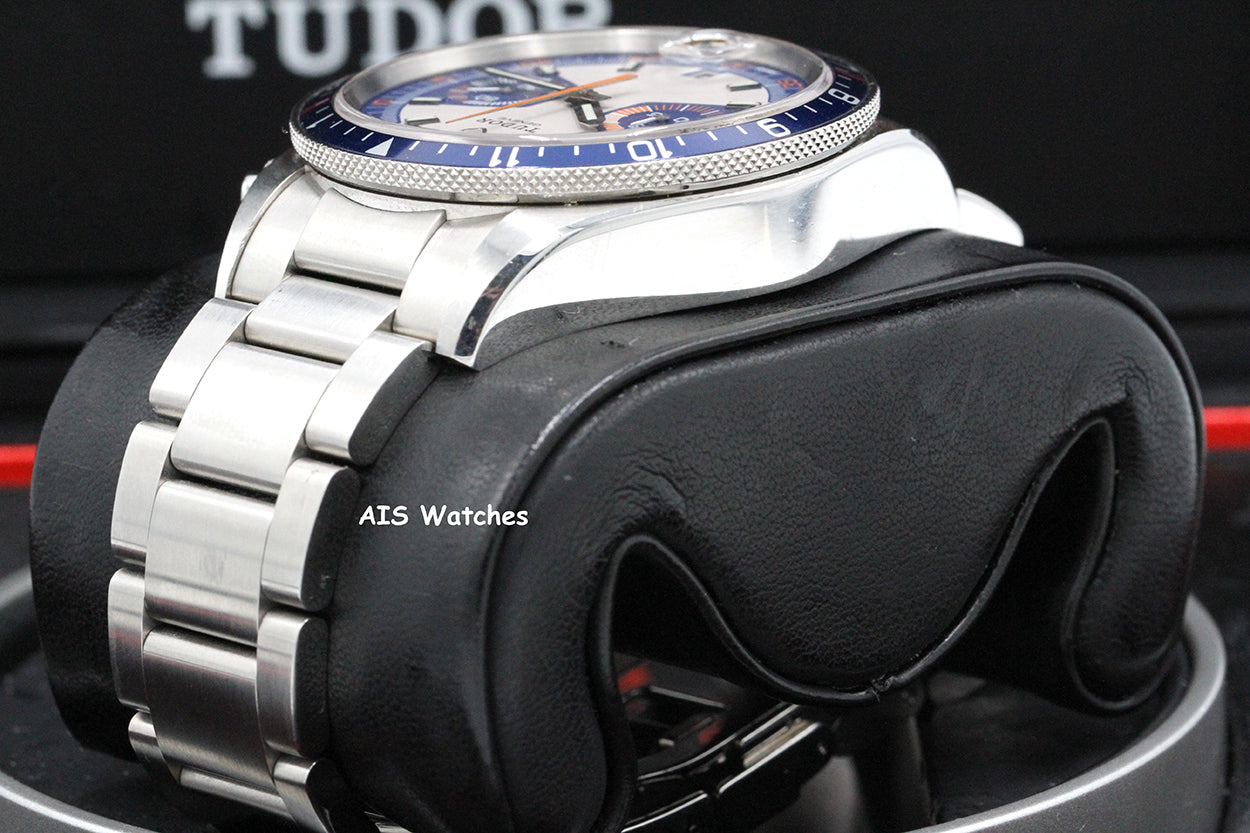 Tudor 70330B Heritage Chrono Blue Stainless Steel 42MM Box & Papers
